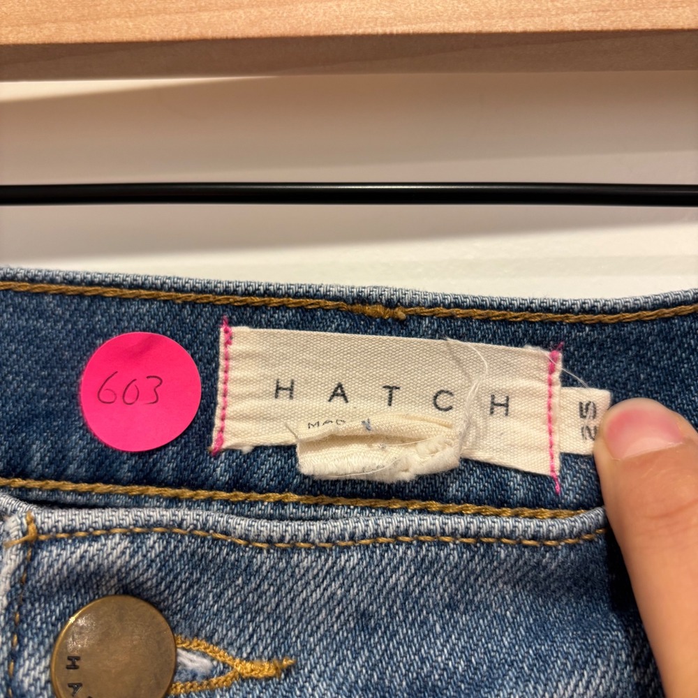 Hatch Light Blue Cropped Ankle Jeans - Picture 2 of 6